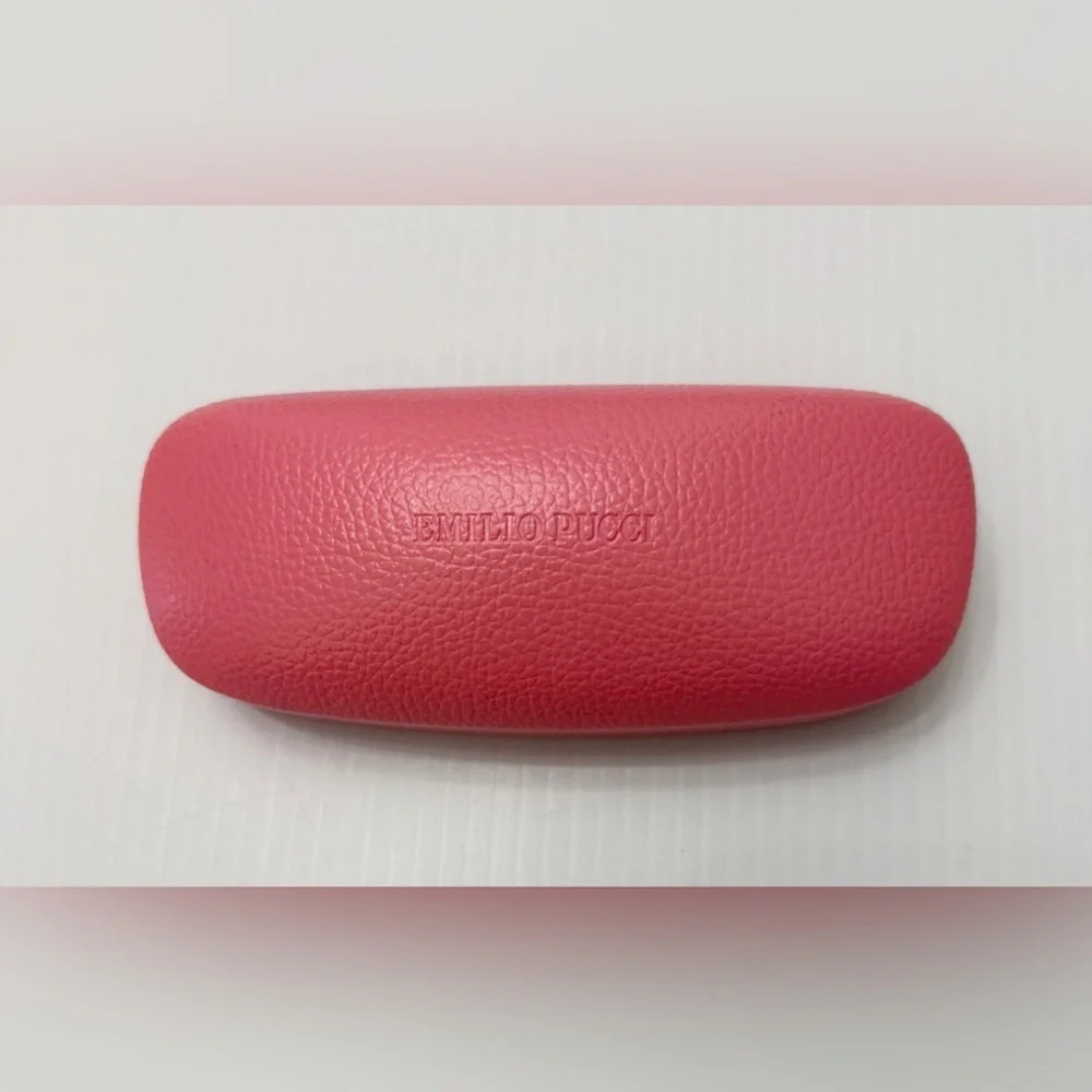 Emilio Pucci SunGlasses Case - Pebbled Pink